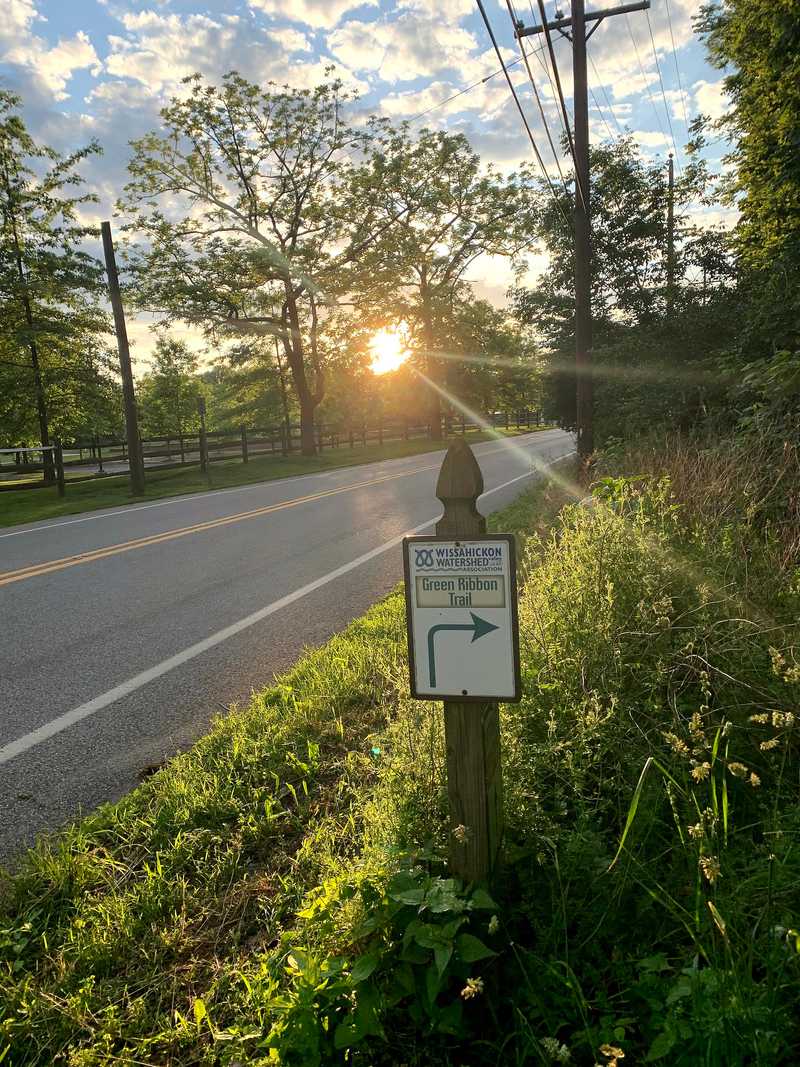 The Wissahickon Green Ribbon Trail near Germantown Academy in Fort Washington, Pennsylvania Wissahickon Green Ribbon Trail